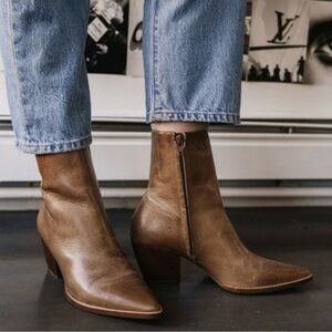 Matisse Caty Tan Leather Heeled Boots